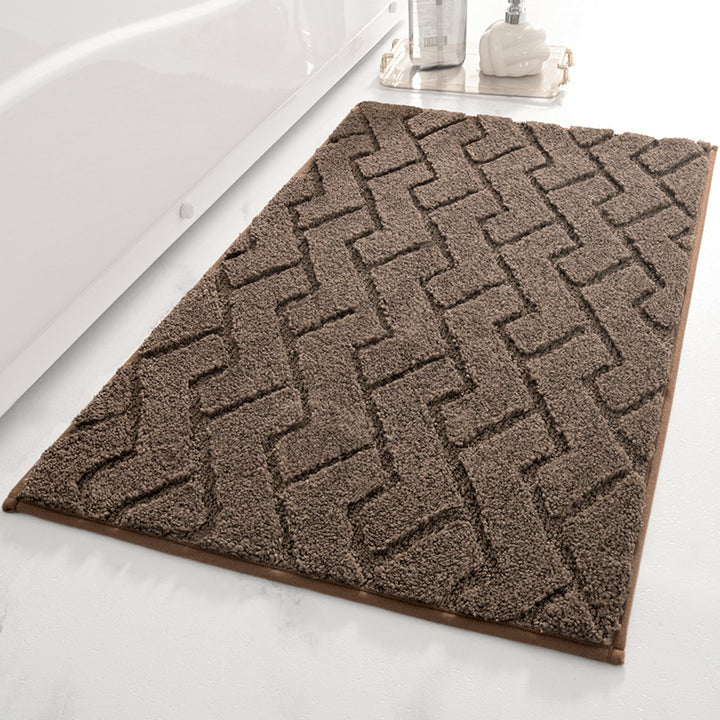 Modern Geometric Bath Mat Kalsten