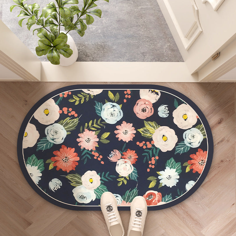 Decorative Floral Entryway Mat