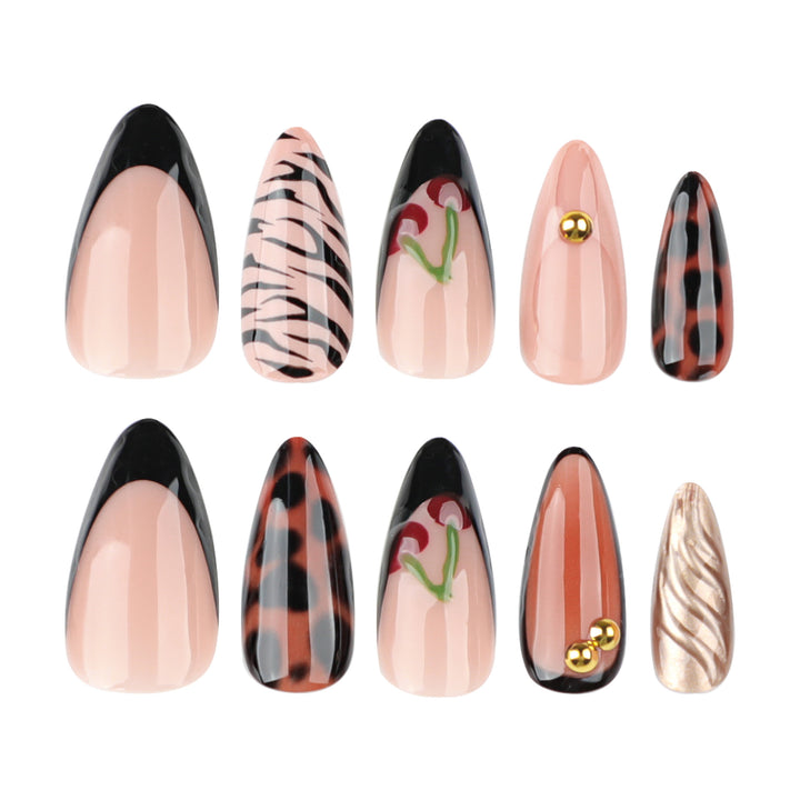 Artful stiletto nails with creative patterns Kalsten