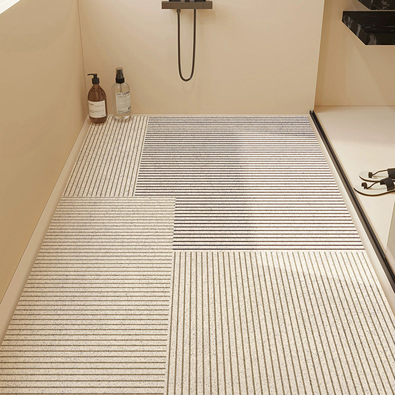 Textured Stripe Bathroom Mat