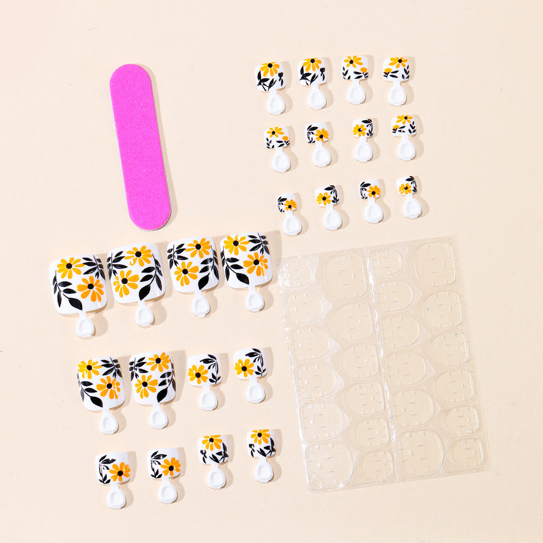 Floral Acrylic Nail Art Set Kalsten