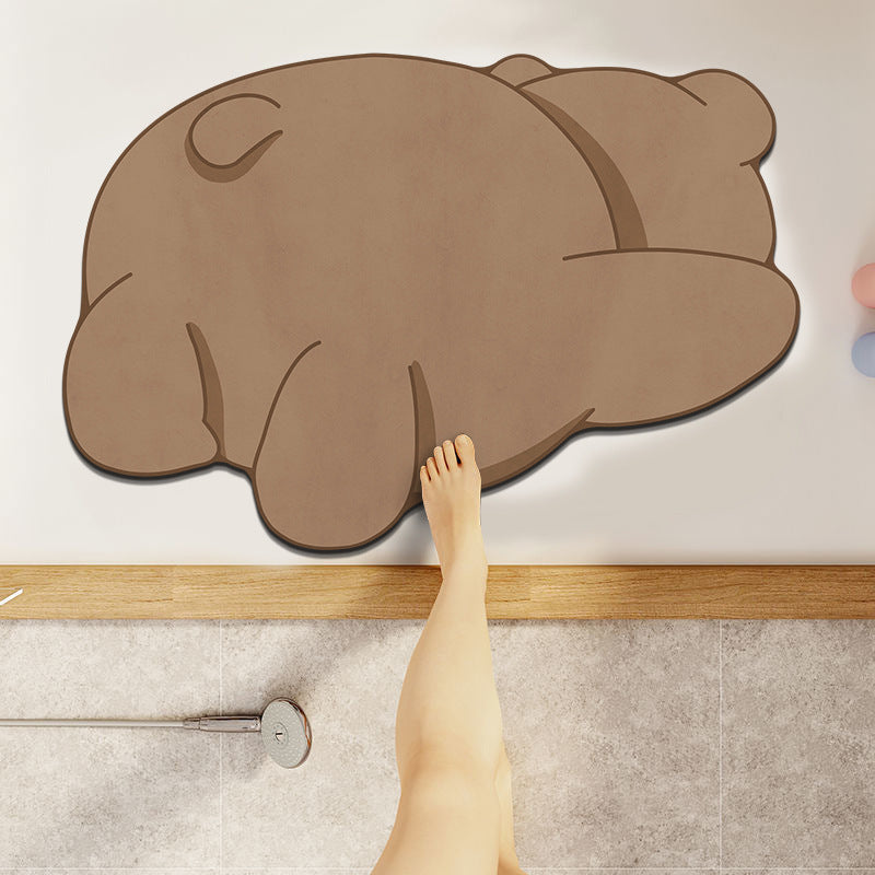 Cute Cartoon Animal-Themed Bath Mat