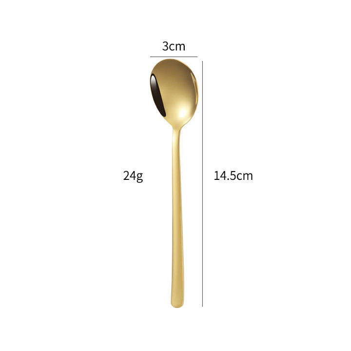 Elegant dessert spoon with luxurious golden surface Kalsten