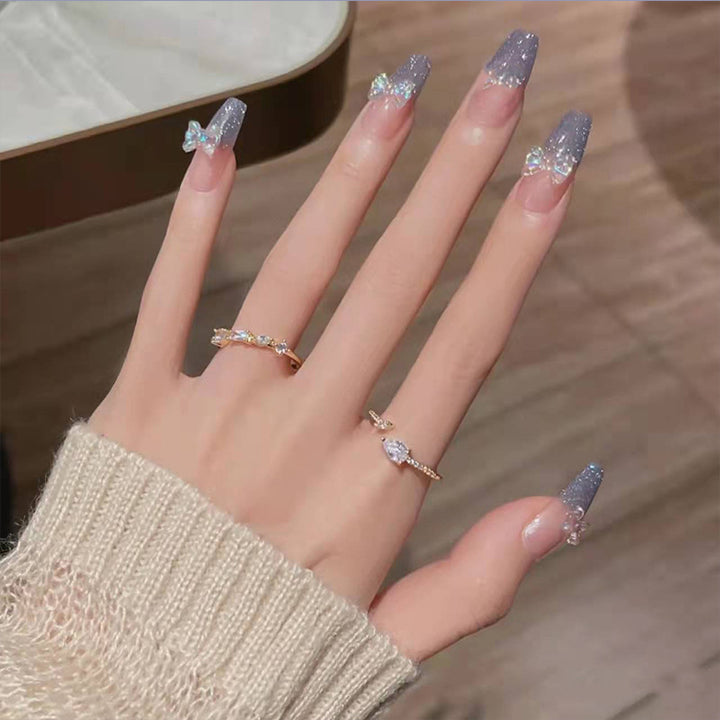 Artificial Glamorous Heart Nail Tips Kalsten