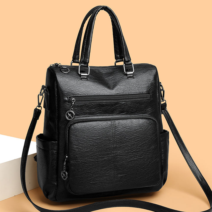 Stylish Multi-Functional Leather Backpack Kalsten