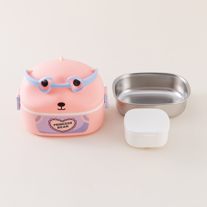Cute Animal-Themed Portable Lunch Container