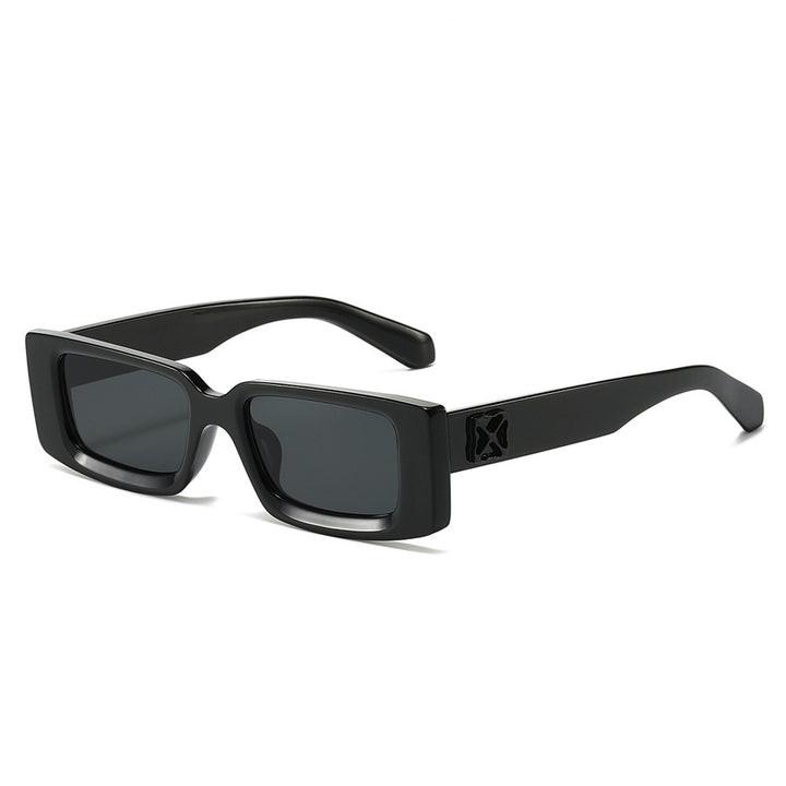 Oversized Geometric Sunglasses with Decorative Metal Accents Kalsten