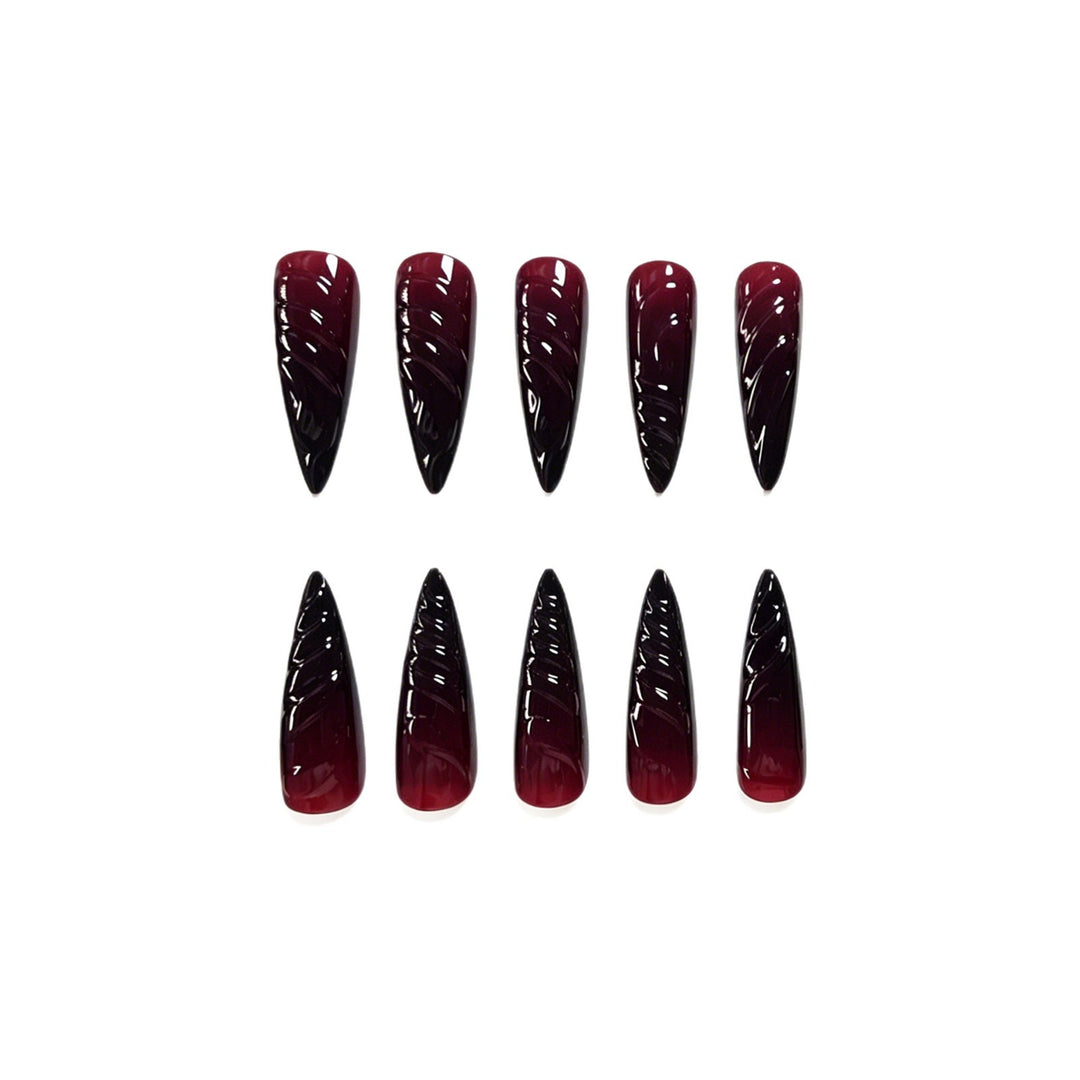 Elegant Long Stiletto Nail Art Extensions Kalsten