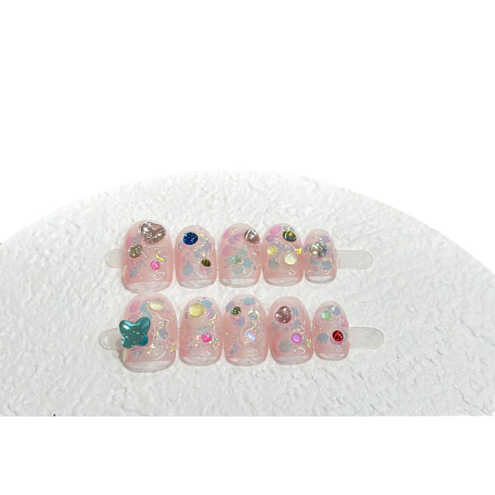 Artistic Decorative Press-On Nails