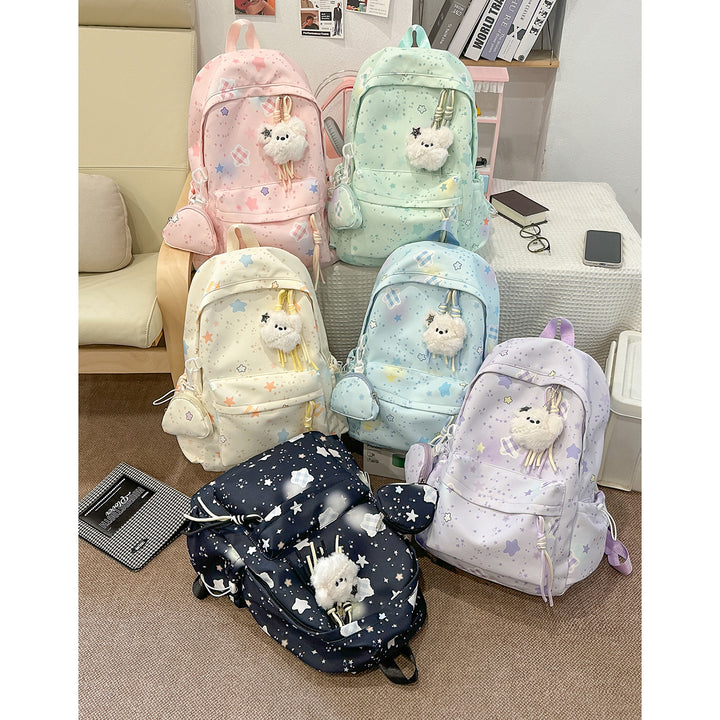 Cartoon-Embellished Casual Backpack Kalsten