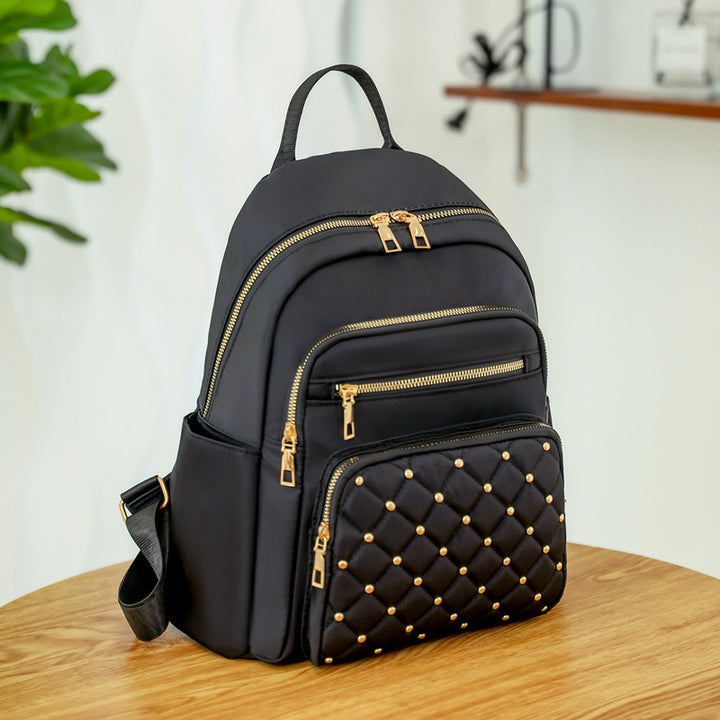 Elegant Quilted Multi-Pocket Backpack