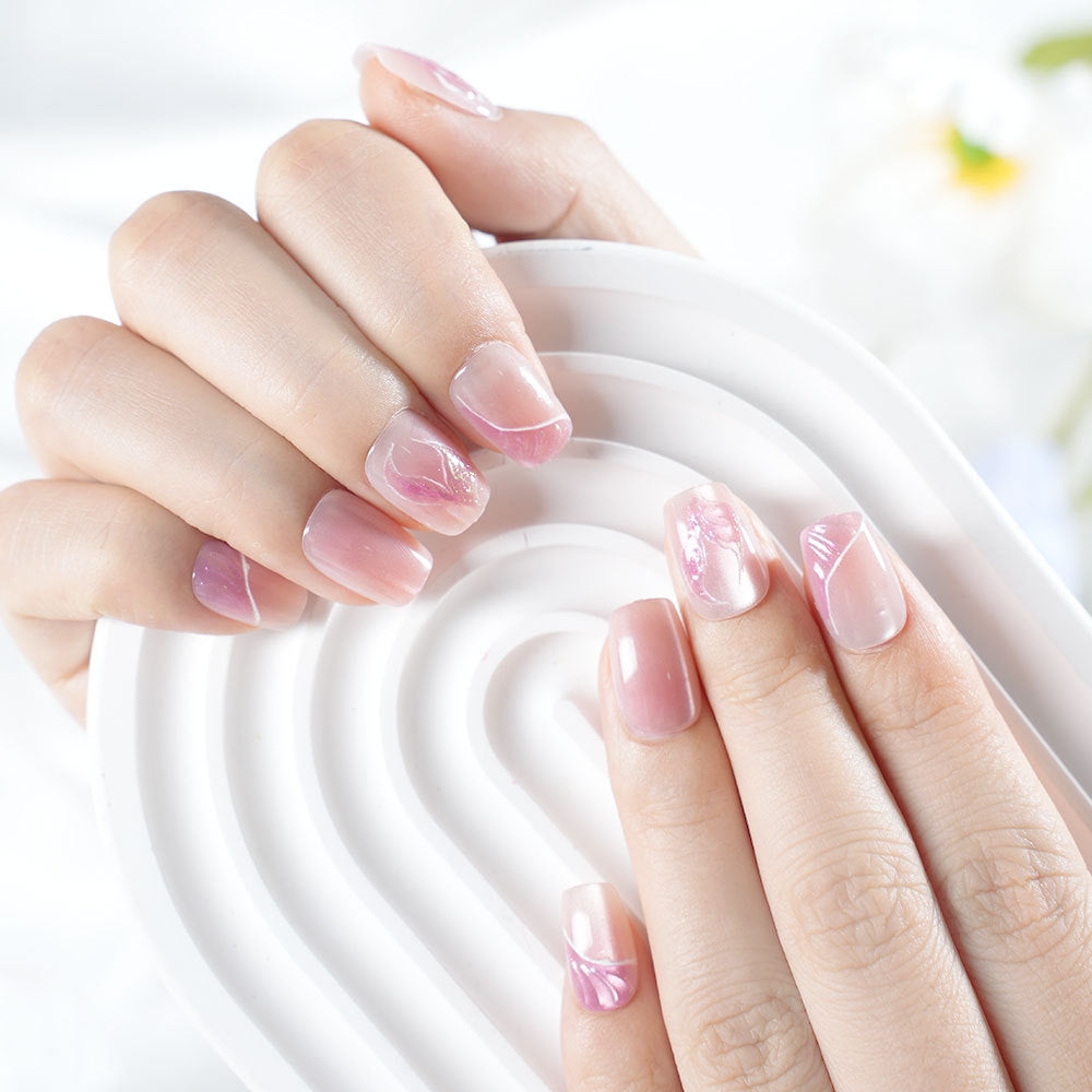 Artistic Marble Effect Press-On Nails Kalsten
