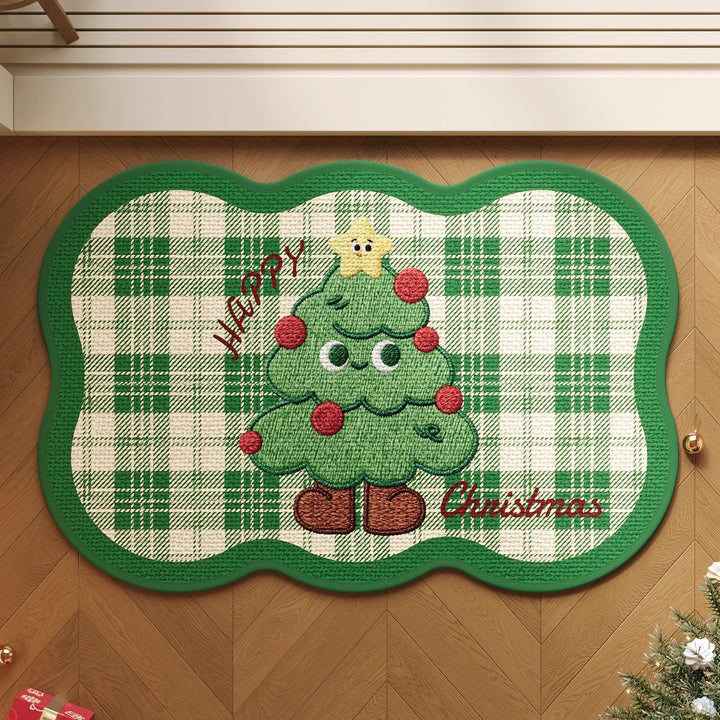 Festive Gingerbread Holiday Doormat Kalsten