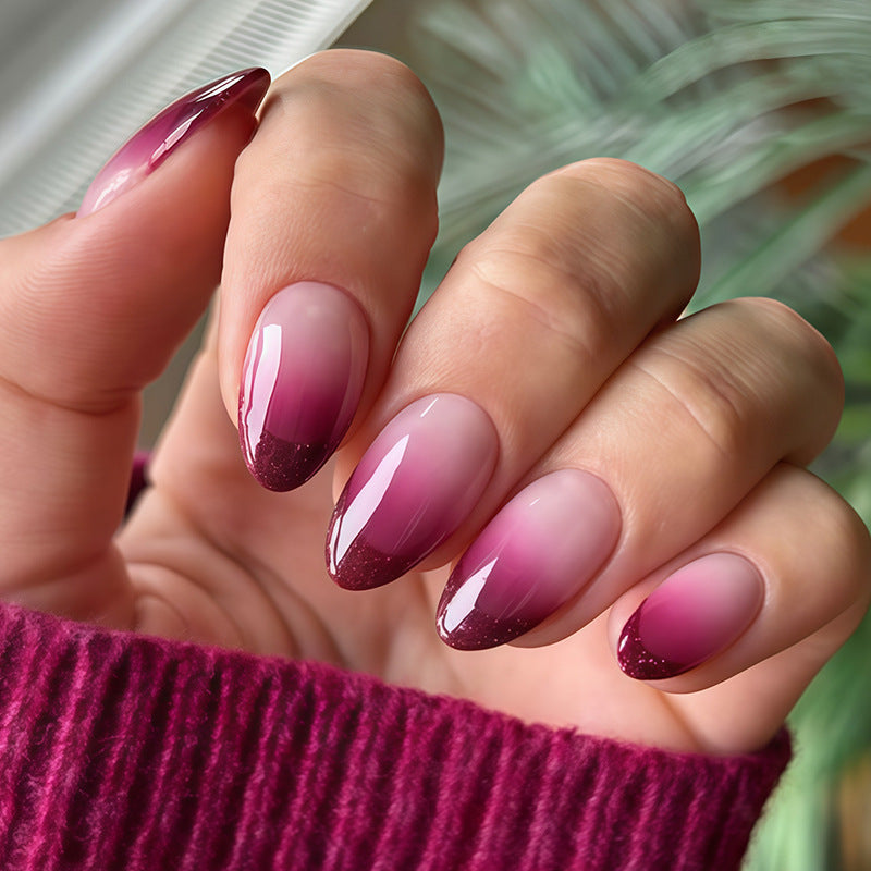 Gradient Ombre Press-On Nail Set Kalsten