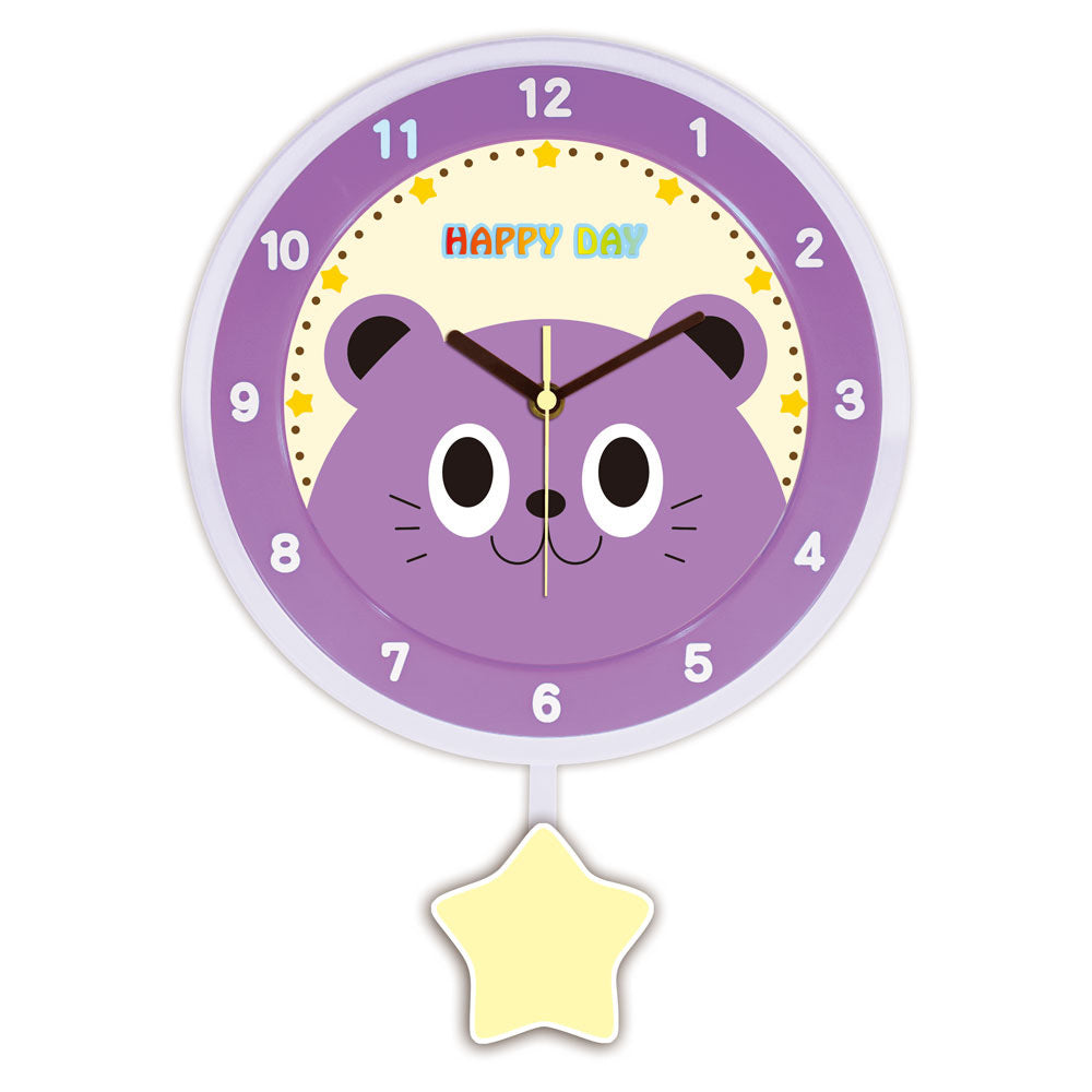 Wall clock with colorful animal design Kalsten