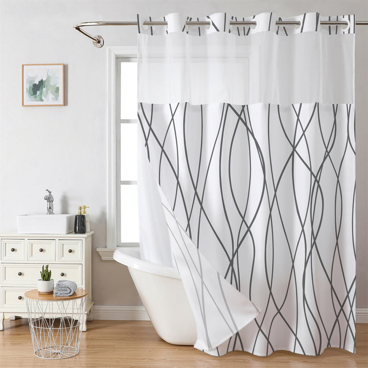 Marble-Design Shower Curtain Kalsten