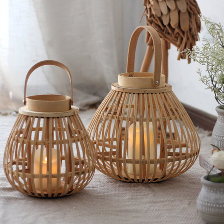 Natural Rattan Lantern Kalsten