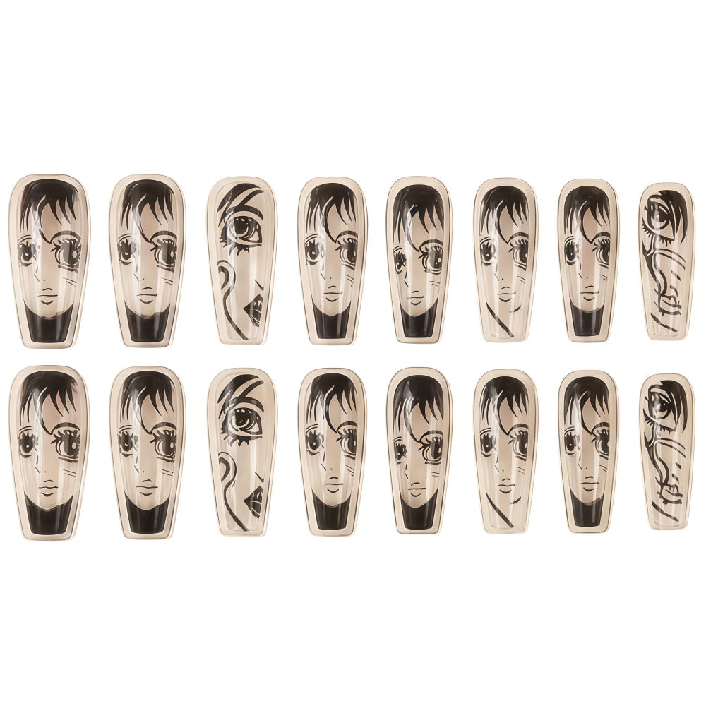 Art Nail Set with Artistic Portrait Designs Kalsten