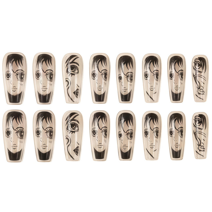 Art Nail Set with Artistic Portrait Designs Kalsten