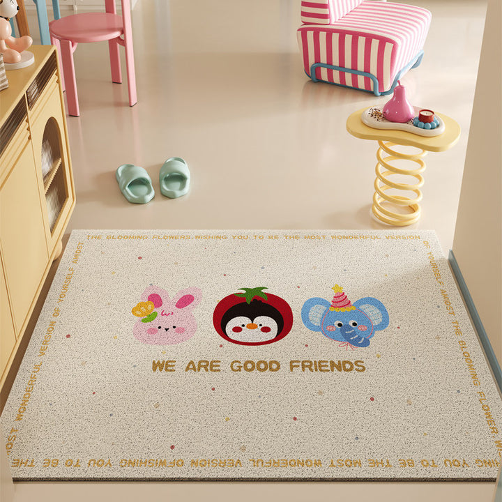 Cartoon-Themed Decorative Area Mat