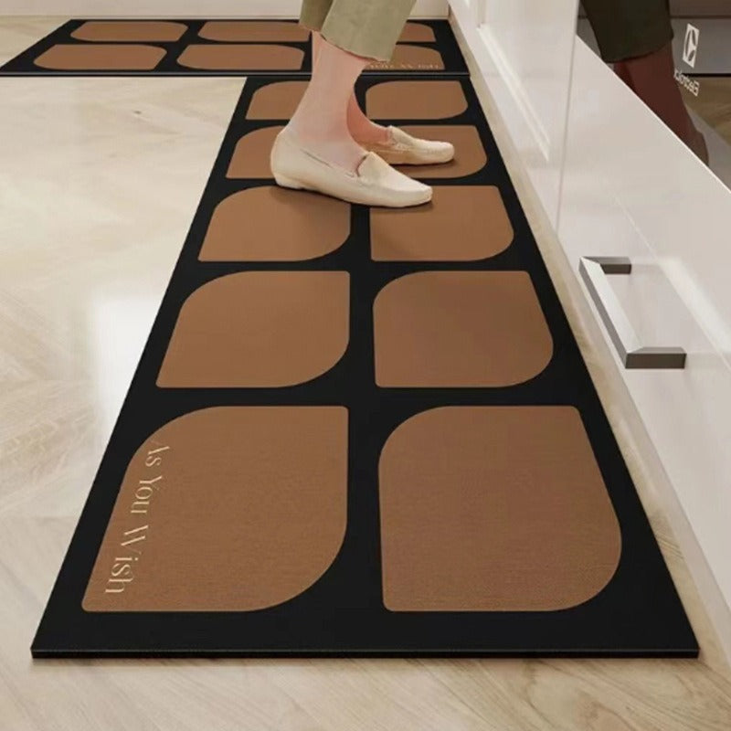 Floral Design Anti-Fatigue Kitchen Mat Kalsten
