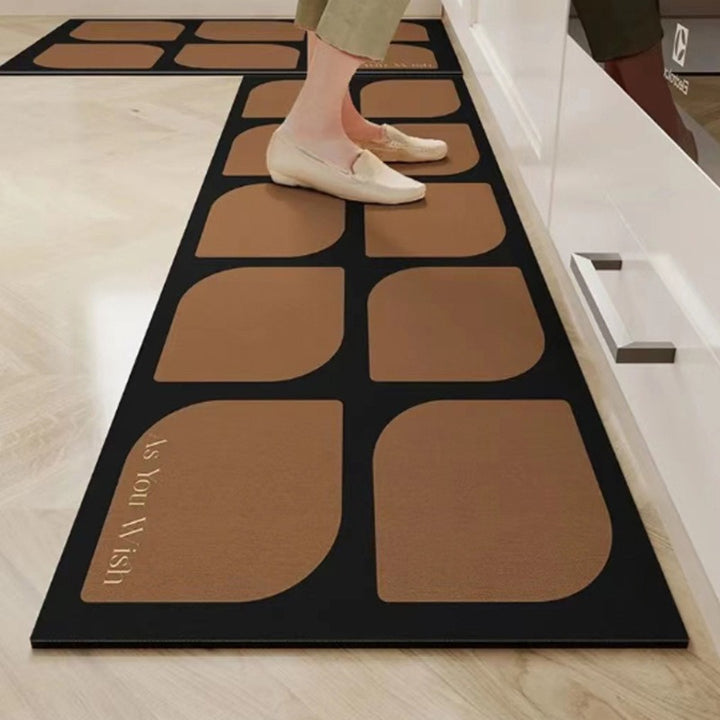 Floral Design Anti-Fatigue Kitchen Mat Kalsten