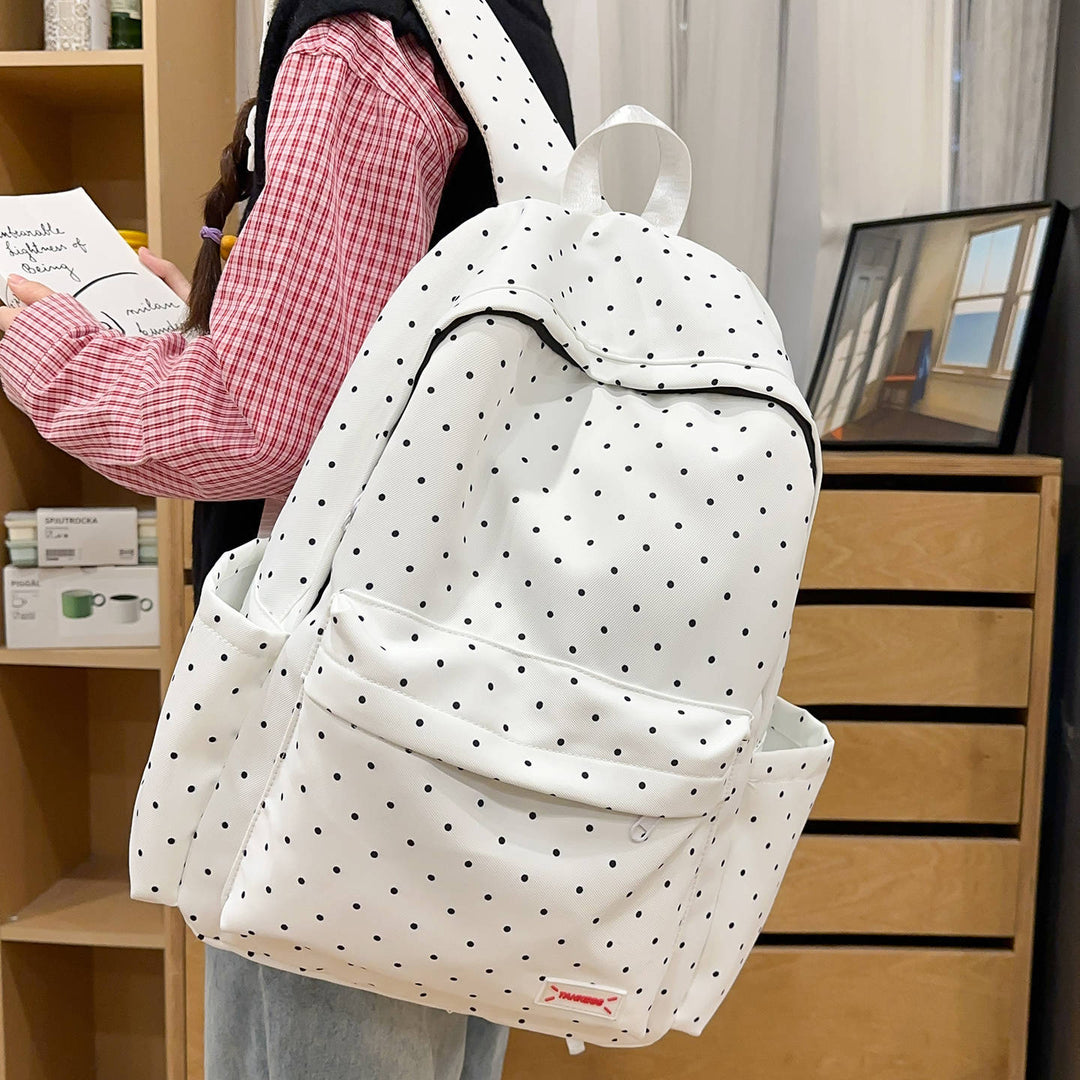 Stylish Polka Dot Backpack Kalsten