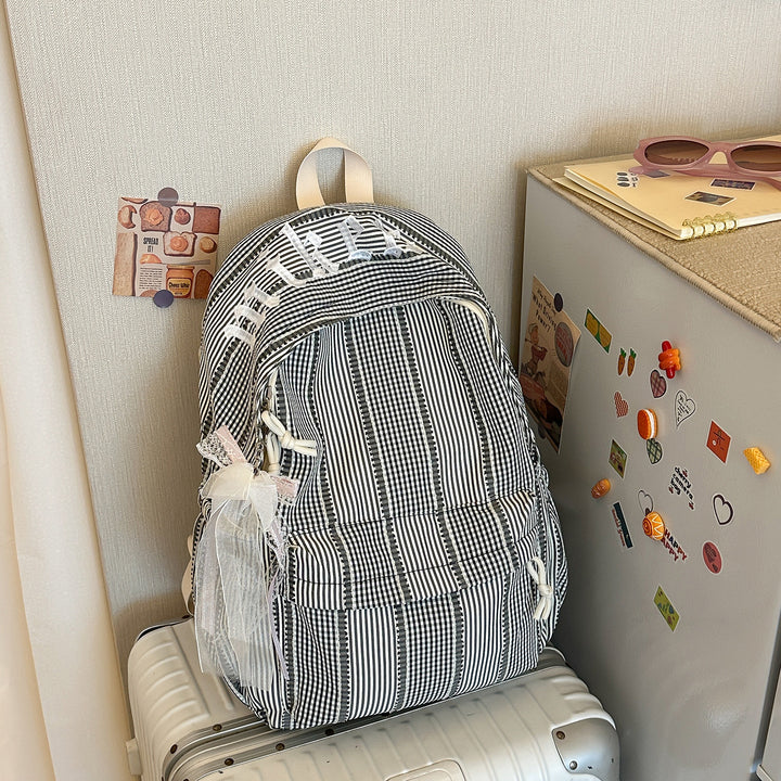 Stylish Checkered Backpack Kalsten