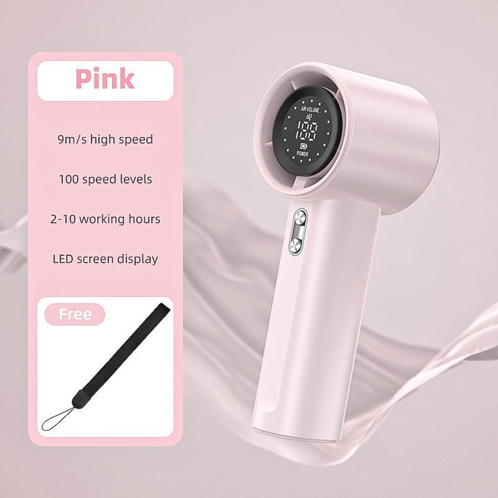 Unisex nan compact cordless high speed digital display hair dryer with adjustable speed and long lasting battery Kalsten