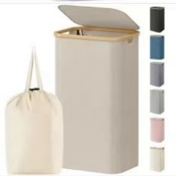 Elegant laundry bin with removable lid and inner bag Kalsten