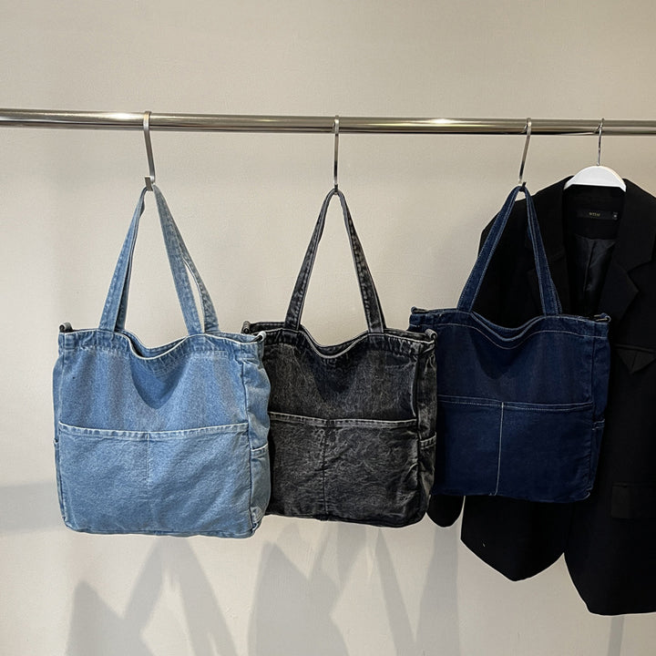 Premium Denim Shoulder Bag Kalsten