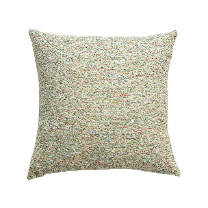 Woven square decorative pillow cover with mottled bouclé structure Kalsten