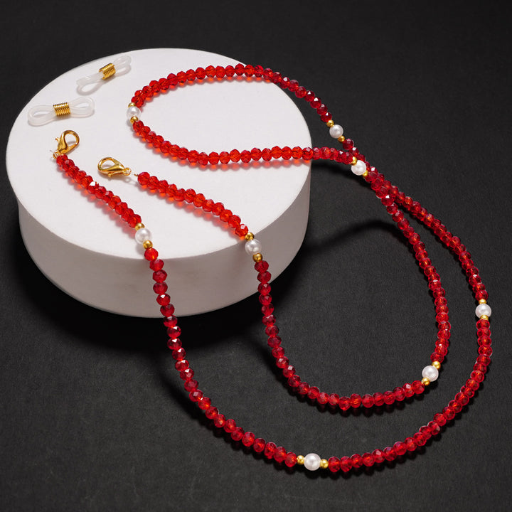 Elegant Crystal Beaded Eyewear Chain Kalsten