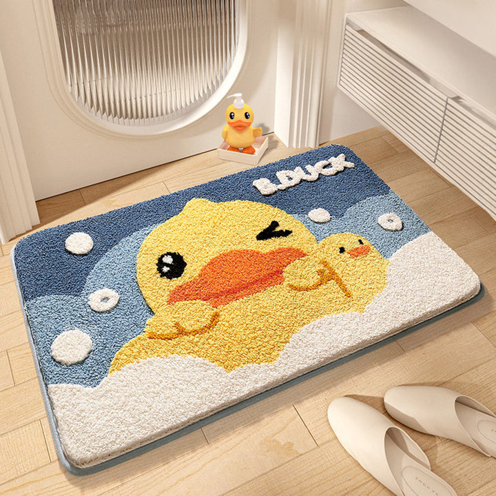 Cartoon Duck-Themed Bath Mat Kalsten