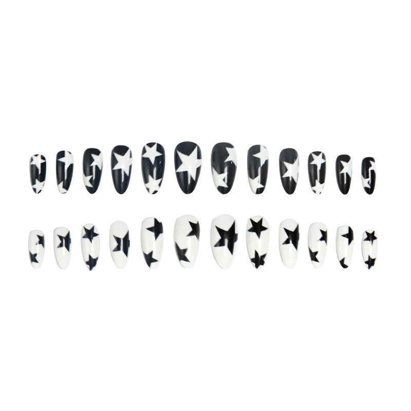 Artificial nails with star pattern Kalsten