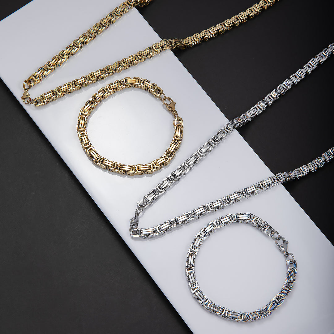 Chunky Link Chain Jewelry Set Kalsten