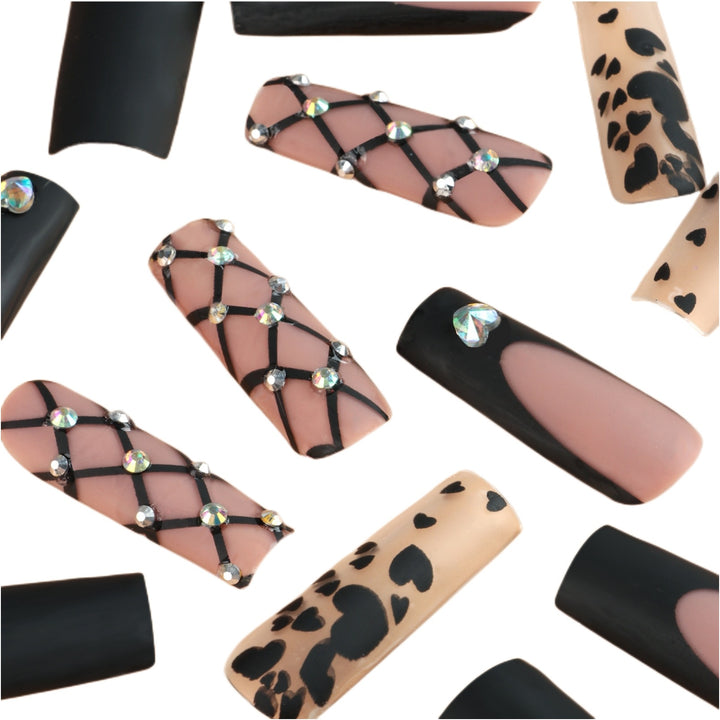 Ornate Butterfly-Inspired Acrylic Nail Extensions Kalsten