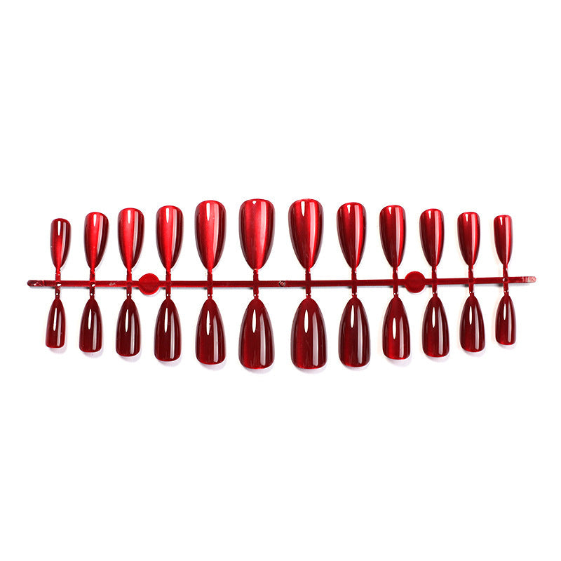 Elegant Almond-Shaped Press-On Nail Art Set Kalsten
