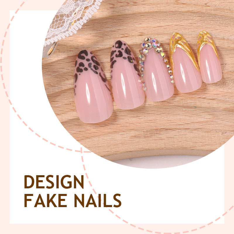 Creative nail art set with luxurious flower and glitter accents Kalsten