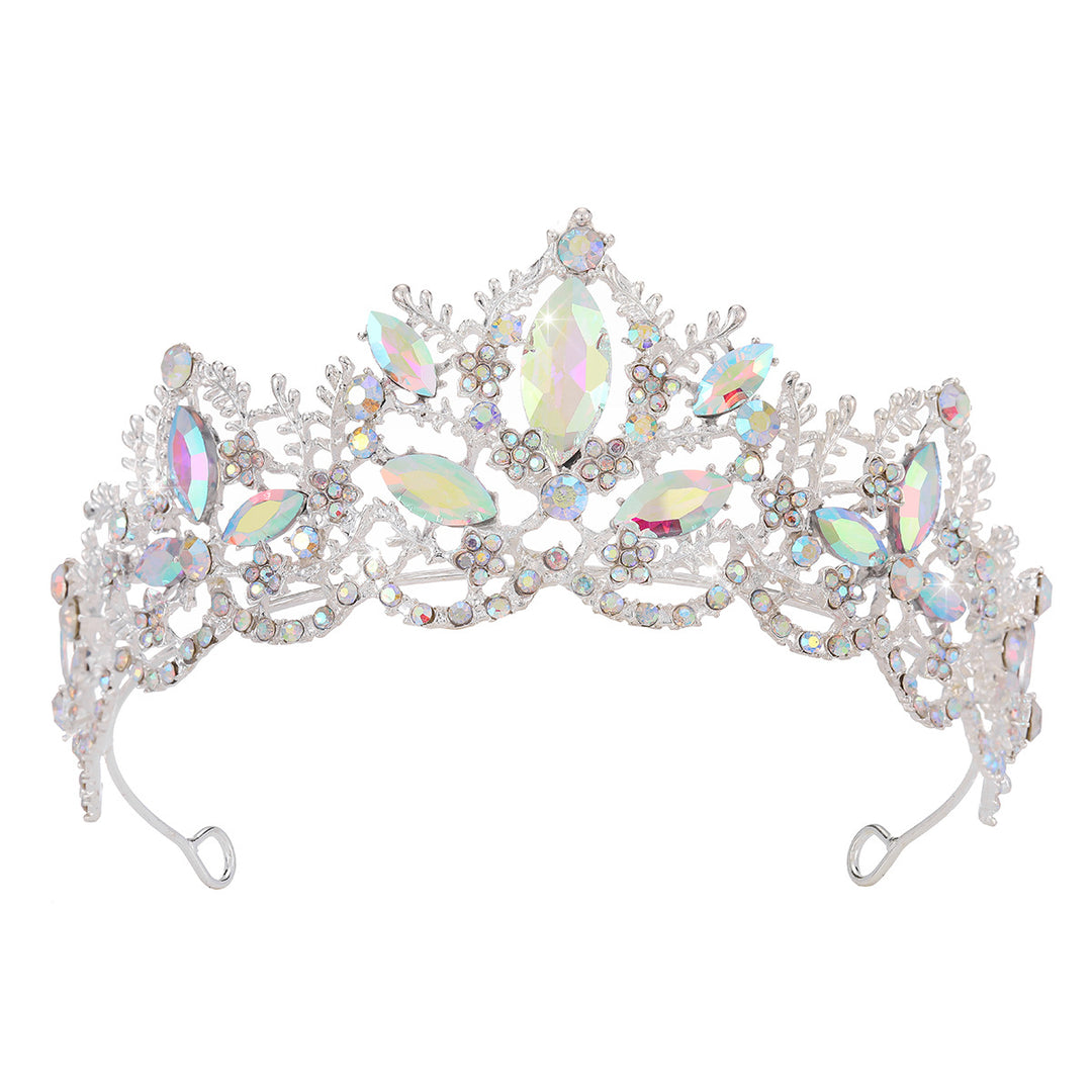 Ladies Glamorous Tiara with Sparkling Crystal Decorations Kalsten