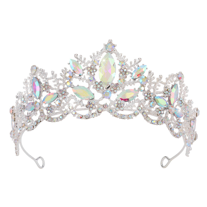 Ladies Glamorous Tiara with Sparkling Crystal Decorations Kalsten