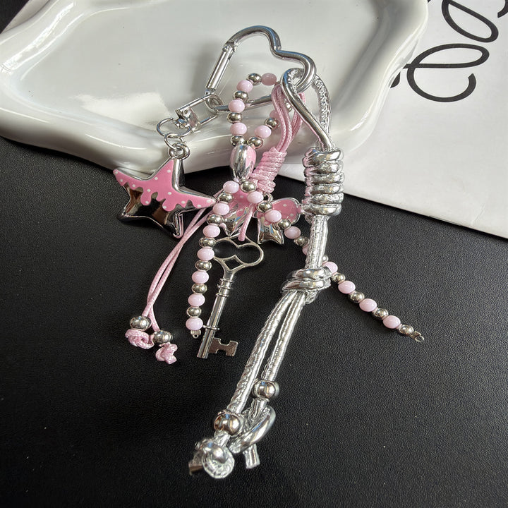 Unique Beaded Charm Keychain Holder Kalsten