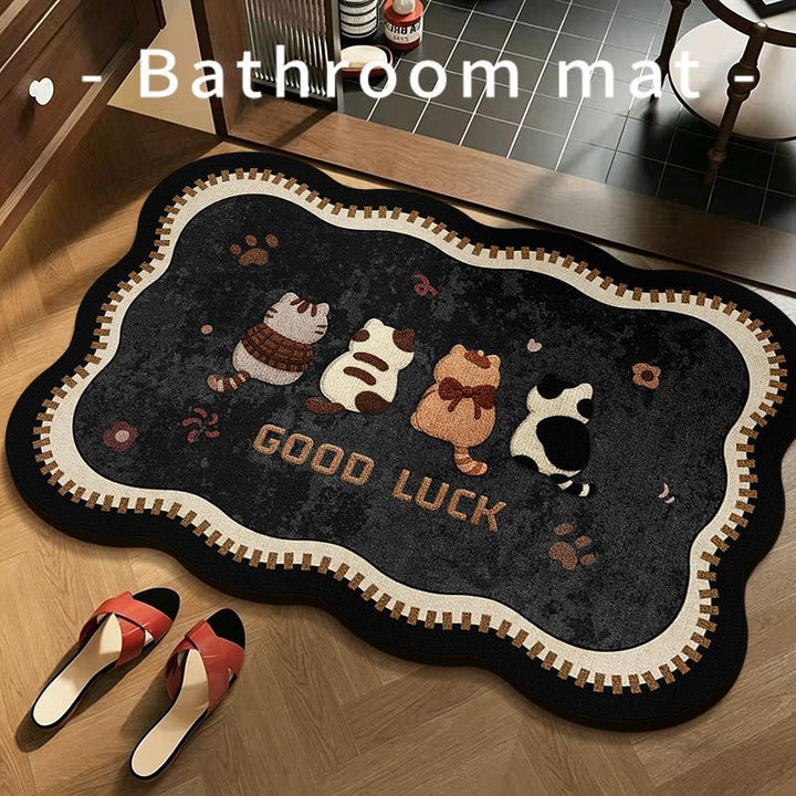 Playful Cartoon Bath Mat Kalsten