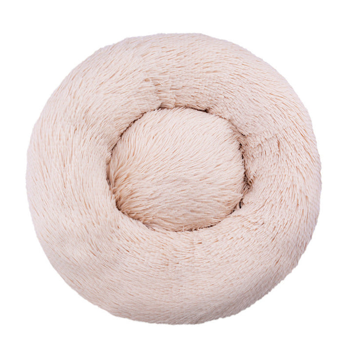 Round Plush  Nest  Dog Bed