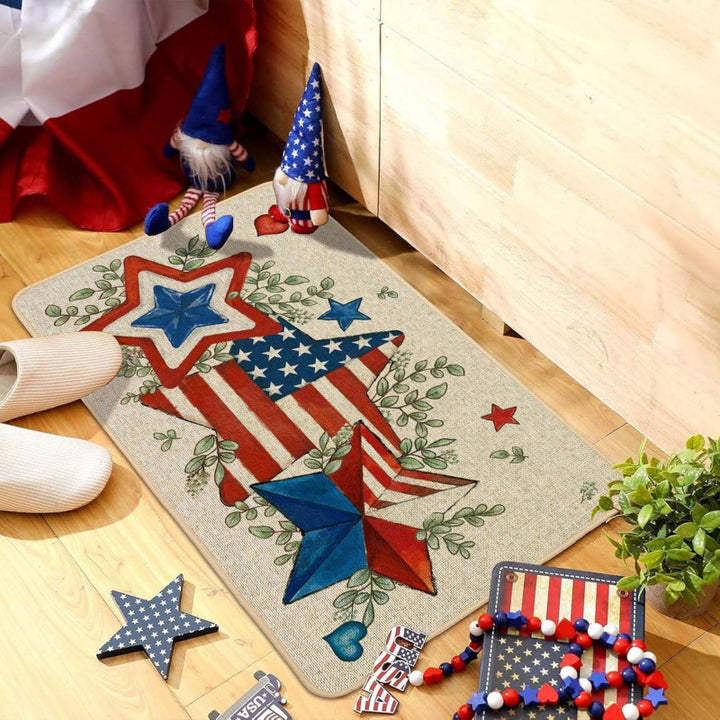 Patriotic Welcome Door Mat