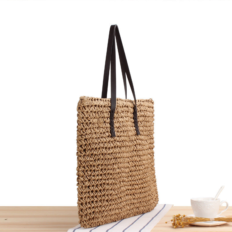 Handbag Made from Handwoven Natural Material with Sturdy Handles Kalsten