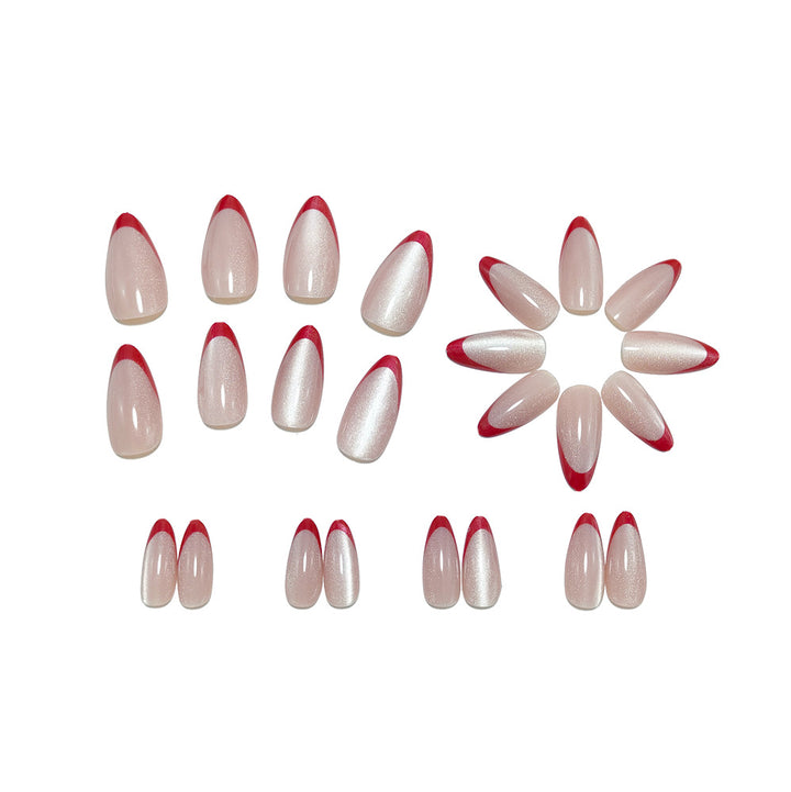 Noble Stiletto Fake Nails with Glossy Finish and Gradient Kalsten