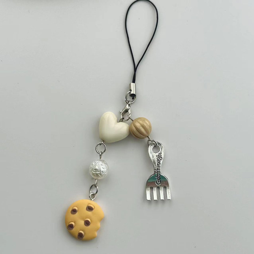 Whimsical Food-Themed Charm Keychain Kalsten