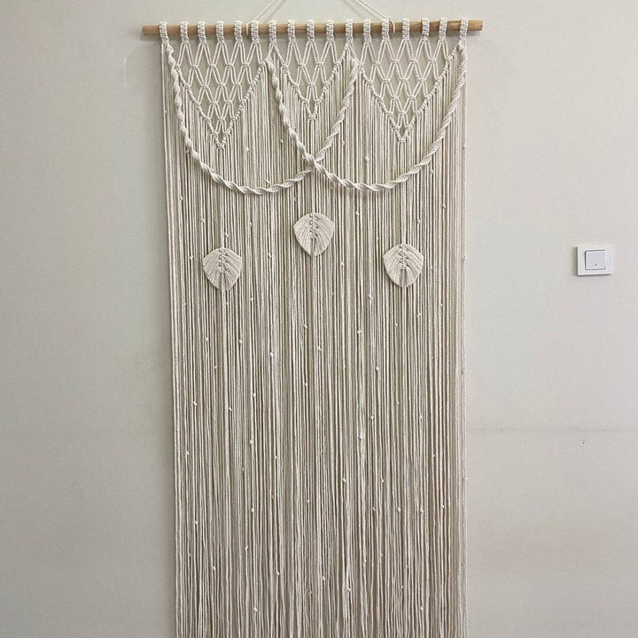 Macrame Leaf Motif Wall Hanging Kalsten