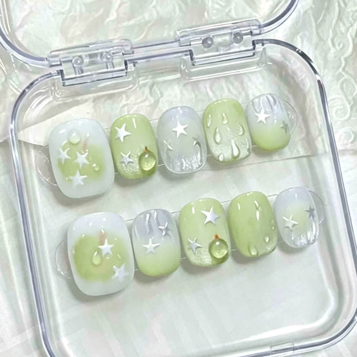 Starry Themed Press-On Nail Set Kalsten